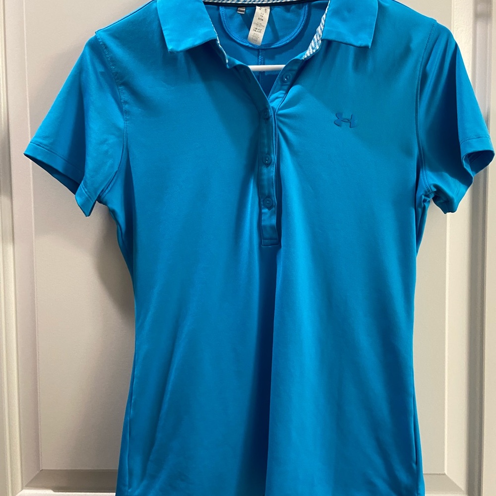 Under armour womens Blue Polo Shirt